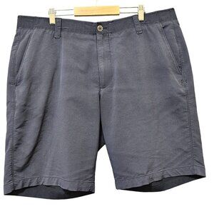 Under Armour Golf Shorts Mens Size‎ 40 Nylon Blend Navy Embroidered Logo Stretch